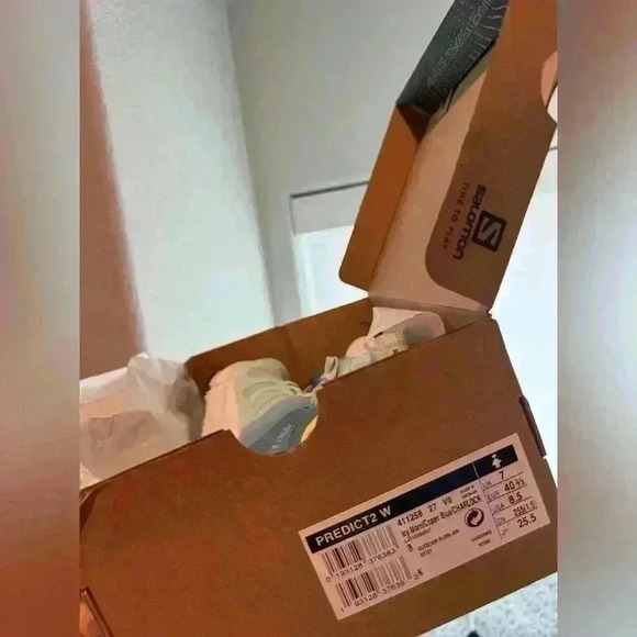 NIB Salomon Women's Predict2 W Running in blue white Sz 8.5 - Picture 7 of 7